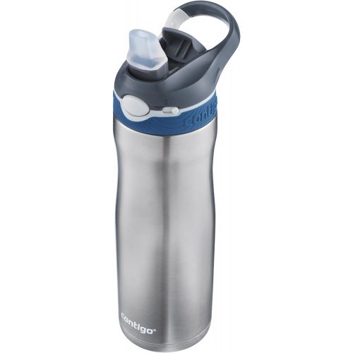  Contigo Autospout Straw Ashland Chill Vacuum-Insulated Stainless Steel Water Bottle, 20 oz., Monaco