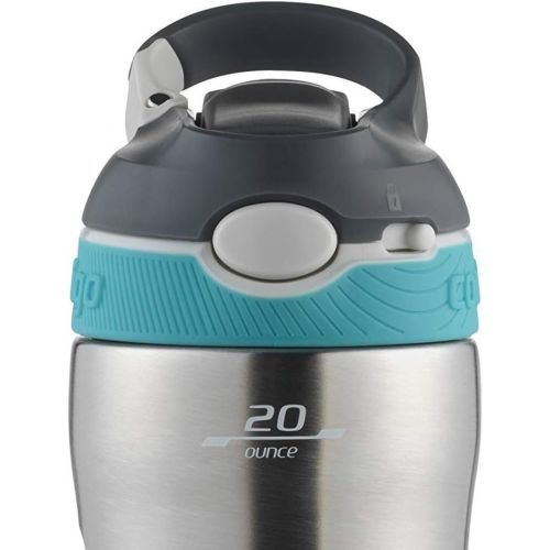  Contigo - 2076624 Contigo Stainless Steel Water Bottle Vacuum-Insulated Water Bottle Autospout Ashland Chill Water Bottle, 20 Oz, Stainless/Scuba