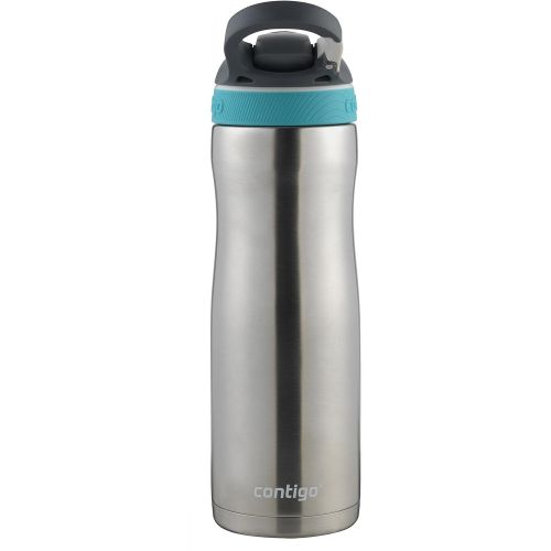  Contigo - 2076624 Contigo Stainless Steel Water Bottle Vacuum-Insulated Water Bottle Autospout Ashland Chill Water Bottle, 20 Oz, Stainless/Scuba