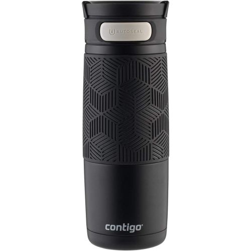  [아마존베스트]Contigo AUTOSEAL Transit Stainless Steel Travel Mug, 16 oz, Matte Black