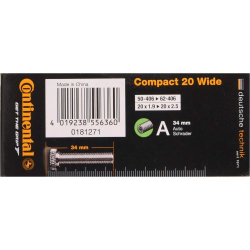  [아마존베스트]Continental 42mm Presta Valve Tube, Black, 700 x 20-25c