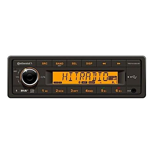  [아마존베스트]-Service-Informationen Continental TRD7412UB-OR MP3 Car Radio with DAB/Bluetooth/USB/AUX-IN