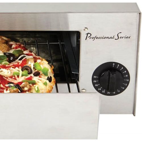  Continental Electric Professional Series PS75891 Pizza Oven Baker and Frozen Snack Oven, Stainless Steel