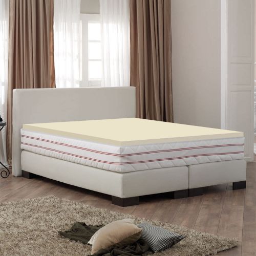  Continental Sleep, 2 High-Density Foam Mattress Topper with Orthopedic Cover-Twin Size