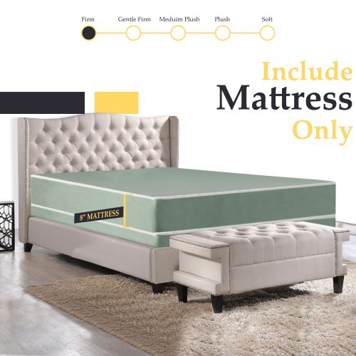  Continental Sleep, Innerspring System Waterproof Vinyl Innerspring Mattress, Ideal for Institutional and Home Health Care Use, Twin Size