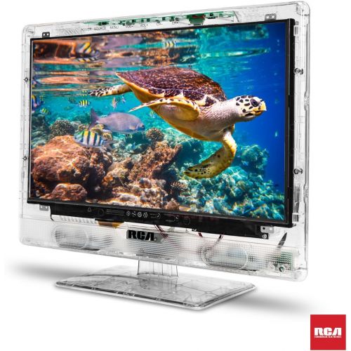  Continuus RCA 15” Clearview HDTV Transparent LED HD Television, High Resolution Wide Screen Monitor w/HDMI, VGA, Including Full Function Remote.