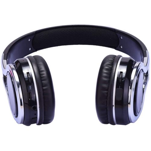  Contixo Kid Safe 85db Over the Ear Foldable Wireless Bluetooth Headphone w Volume Limiter, Built-in Micro Phone, Micro SD card Music Player, FM Stereo Radio, Audio Input & Output