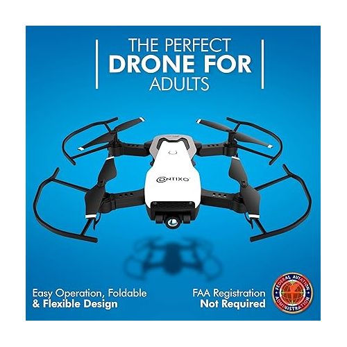  Contixo F16 FPV Drone with Camera for Kids - 2.4G RC Quadcopter Drones for Kids and Beginners with 6-Axis Gyro, 1080P HD Camera, Follow Me Mode, Gesture Control, Headless Mode, WiFi, 2 Batteries…