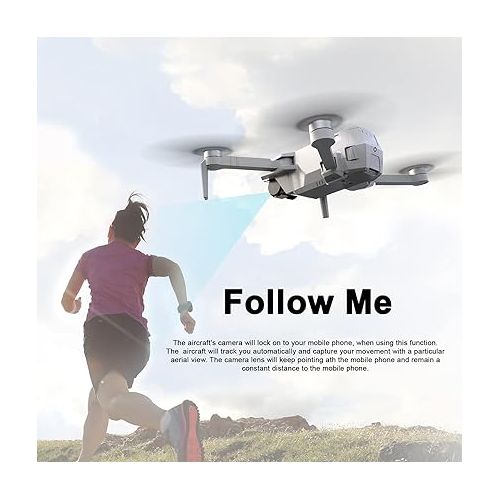  contixo F31 Pocket Drones with camera for adults 4K UHD Wifi Camera, FPV Quadcopter, Foldable, 25 Flight Time, Follow Me, Brushless Motors, 5GHz FPV Transmission, GPS Auto Return Home with drone case