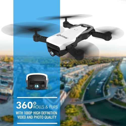  Contixo F16 FPV Drone with Camera for Kids - 2.4G RC Quadcopter Drones for Kids and Beginners with 6-Axis Gyro, 1080P HD Camera, Follow Me Mode, Gesture Control, Headless Mode, WiF