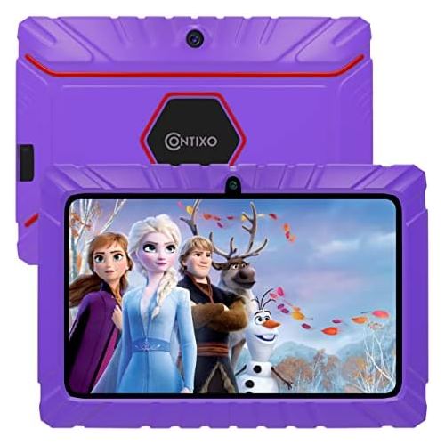  [아마존베스트]Contixo V8-2 7 inch Kids Tablets - Tablet for Kids with Parental Control - Android Tablet 16 GB HD Display Durable Case & Screen Protector WiFi Camera-Learning Toys for 2 to 10 Yea