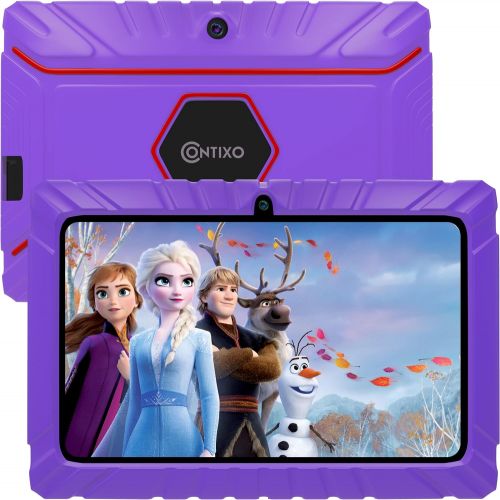  [아마존베스트]Contixo V8-2 7 inch Kids Tablets - Tablet for Kids with Parental Control - Android Tablet 16 GB HD Display Durable Case & Screen Protector WiFi Camera-Learning Toys for 2 to 10 Yea