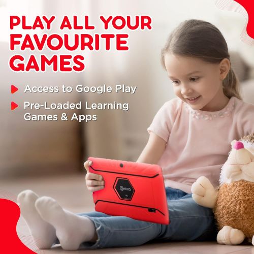  [아마존베스트]Contixo V8-2 7 inch Kids Tablets - Tablet for Kids with Parental Control - Android Tablet 16 GB HD Display Durable Case & Screen Protector WiFi Camera-Learning Toys for 2 to 10 Yea