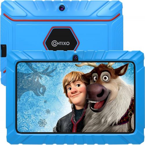  [아마존베스트]Contixo V8-2 7 inch Kids Tablets - Tablet for Kids with Parental Control - Android Tablet 16 GB HD Display Durable Case & Screen Protector WiFi Camera-Learning Toys for 2 to 10 Yea