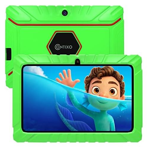  [아마존베스트]Contixo V8-2 7 inch Kids Tablets - Tablet for Kids with Parental Control - Android Tablet 16 GB HD Display Durable Case & Screen Protector WiFi Camera-Learning Toys for 2 to 10 Yea