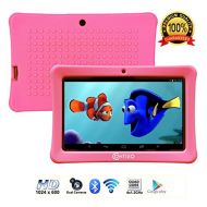 Contixo Kids Tablet K1 | 7 Display Android 6.0 Bluetooth WiFi Camera Parental Control for Children Infant Toddlers Includes Tablet Case (Pink)