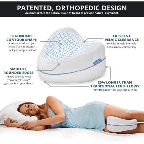  [아마존 핫딜] Contour Legacy Leg Pillow for Back, Hip, Legs & Knee Support Wedge & Sciatica Nerve Pressure