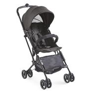 Contours Itsy Ultra-Sturdy Compact Fold Lightweight Travel Toddler Stroller and Baby Stroller with Easy Carry Handle, Large UPF 50+ Sun Canopy, Storage Basket - Black