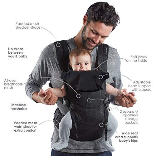  Contours Love 3-in-1 Child & Baby Carrier with 3 Seating Positions, Pink Bouquet