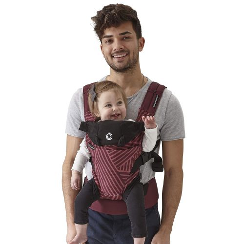  Contours Journey 5-in-1 Child & Baby Carrier, 5 Carrying Positions, Starburst Bordeaux