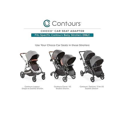  Contours Infant Car Seat Adapter for Contours Strollers, Fits Chicco Infant Car Seats into Select Contours Baby Strollers