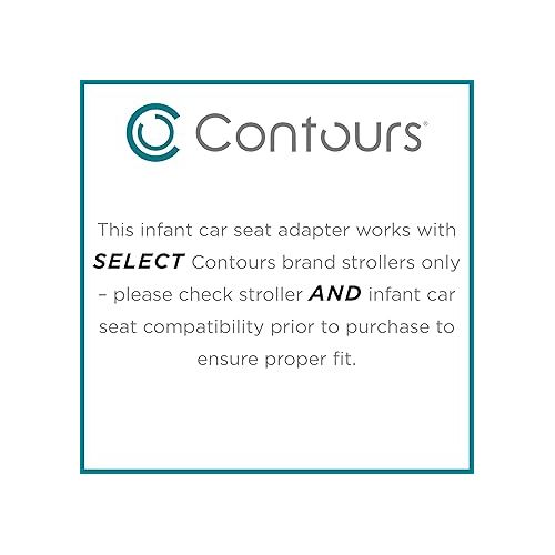  Contours Infant Car Seat Adapter for Contours Strollers, Fits Chicco Infant Car Seats into Select Contours Baby Strollers