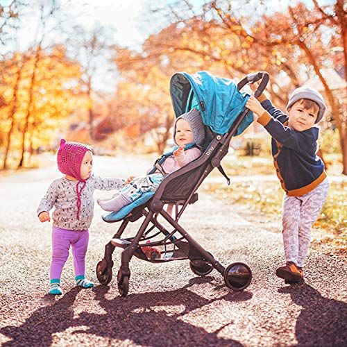  [아마존베스트]Contours Bitsy Compact Fold Lightweight Stroller for Travel, Airplane Friendly, Adapter-Free Car Seat Compatibility, Granite Grey