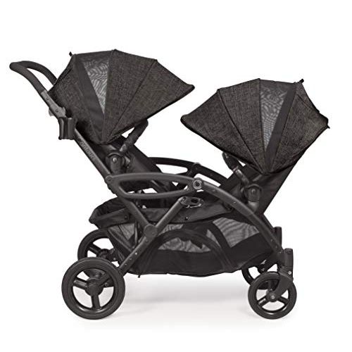  [아마존베스트]Contours Options Elite Tandem Double Toddler & Baby Stroller, Multiple Seating Configurations, Reclining Seats, Lightweight Frame, Car Seat Compatibility, Large Storage Basket, Car