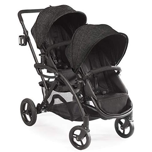  [아마존베스트]Contours Options Elite Tandem Double Toddler & Baby Stroller, Multiple Seating Configurations, Reclining Seats, Lightweight Frame, Car Seat Compatibility, Large Storage Basket, Car