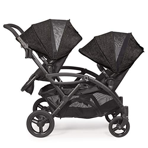  [아마존베스트]Contours Options Elite Tandem Double Toddler & Baby Stroller, Multiple Seating Configurations, Reclining Seats, Lightweight Frame, Car Seat Compatibility, Large Storage Basket, Car