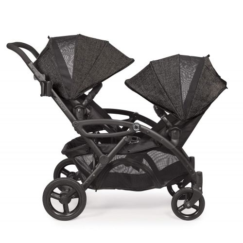  Contours - Options Elite Tandem Double Baby Stroller, Multiple Seating Configurations and Lightweight Frame - Carbon Gray