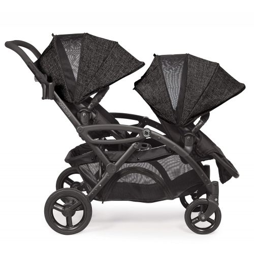  Contours - Options Elite Tandem Double Baby Stroller, Multiple Seating Configurations and Lightweight Frame - Carbon Gray