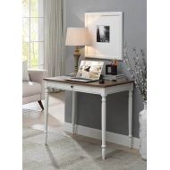 Convenience Concepts 6042195DFTW French Country Desk, Driftwood/White