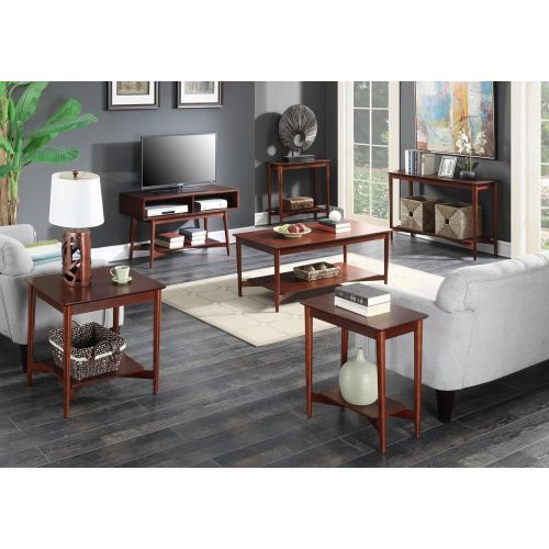  Convenience Concepts Savannah Collection Coffee Table, Mahogany