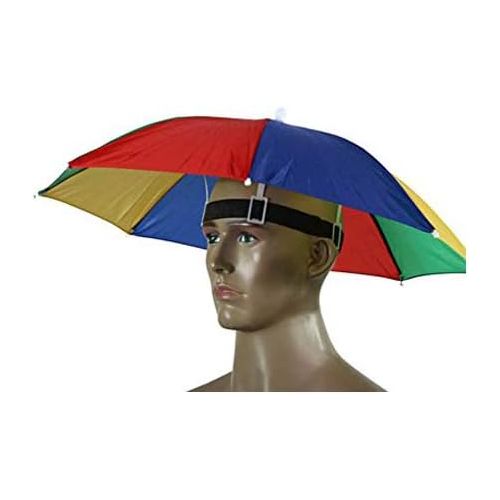  [아마존베스트]Westeng Sun Rain Umbrella Hat Golf Fishing Camping Headwear Cap 55cm Diameter 1Piece