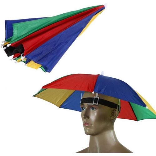  [아마존베스트]Westeng Sun Rain Umbrella Hat Golf Fishing Camping Headwear Cap 55cm Diameter 1Piece