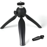 [아마존베스트]Coolux Mini Tripod Projector Mount with 360 Degrees Rotatable Heads for Projectors DSLR DVR Cameras Mini Webcam, Mount with Metal Ballhead for Camera … (Black)