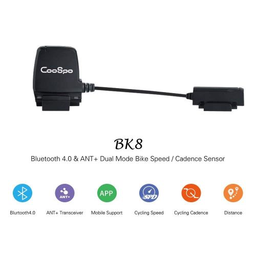  [아마존 핫딜]  [아마존핫딜]CooSpo Bluetooth Geschwindigkeitssensor Fahrrad Ant+ Speed Cadence Sensor Cycling Bike RPM Sensor IP67 Wasserdicht Kompatibel mit Runtastic Strava Zwift Garmin Polar