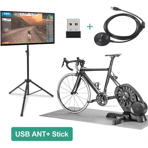  CooSpo USB ANT+ Stick ANT Dongle with 6ft. Extension Cable Compatible with Zwift TrainerRoad Wahoo Garmin Cycleops Trainer Rouvy TacX Sufferfest PerfPRO