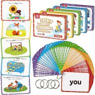 Coogam Sight Words Educational Flashcards - 220 Dolch Sightwords Game with Pictures & Sentences,Literacy Learning Reading Cards Toy for Kindergarten,Home School Kids 3 4 5 Years Old