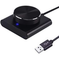 [아마존베스트]Cooidea USB Volume Control Button Mute Function Computer Speaker Audio Volume Control Adjuster Support Win7 / 8 / 10 / XP / Mac / Vista Android