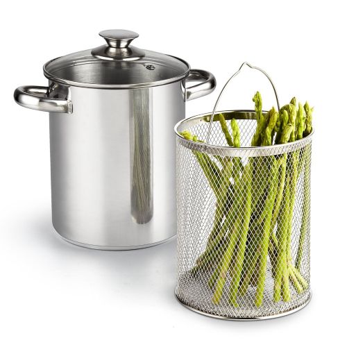  Cook N Home 4 Quart Vegetable Steamer Pot, Stainless Steel