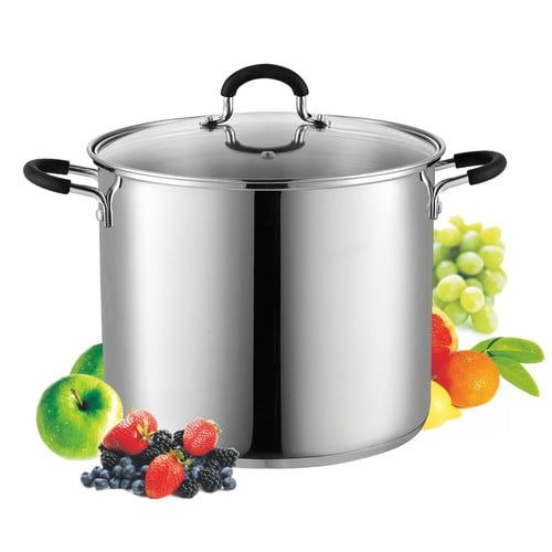  Cook N Home 8 Quart Stainless Steel Stockpot Saucepot with Lid