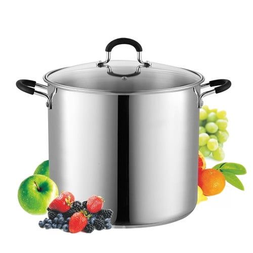  Cook N Home 8 Quart Stainless Steel Stockpot Saucepot with Lid