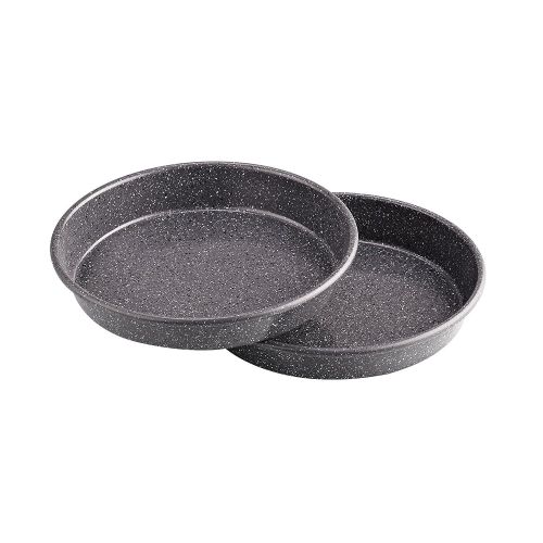  Cook N Home 02585 6-Piece Heavy Gauge Nonstick Bakeware Set, CakeCookieMuffinLoafRoast 6, 6Piece, Black