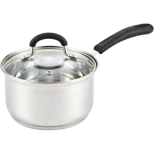  [아마존 핫딜] Cook N Home 02416 Silicone Handle 2-Quart Stainless Steel Saucepan