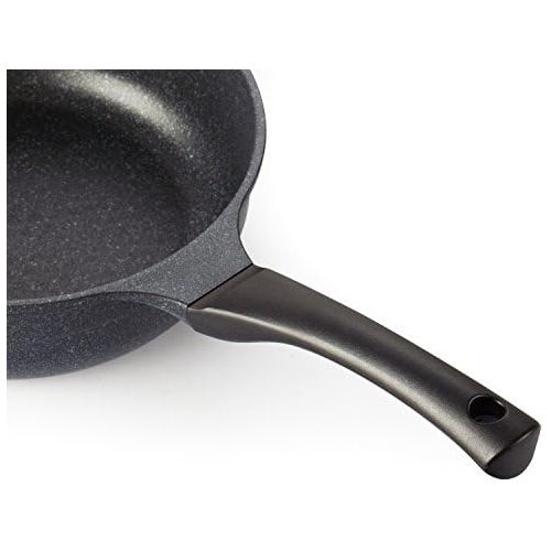  [아마존베스트]Cook N Home Nonstick Marble Coating 9.5/24cm Saute Fry Pan, Black