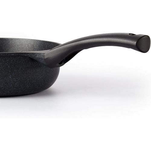  [아마존베스트]Cook N Home Nonstick Marble Coating 9.5/24cm Saute Fry Pan, Black