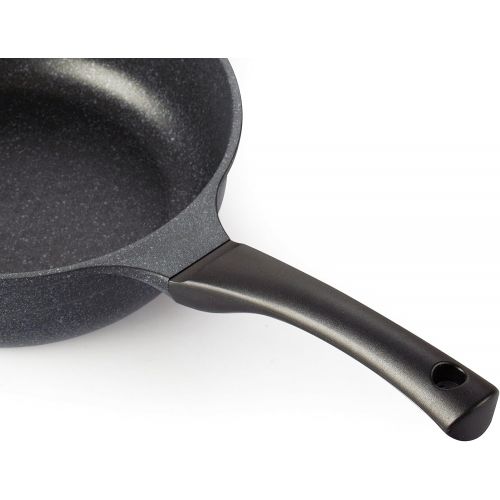  [아마존베스트]Cook N Home Nonstick Marble Coating 9.5/24cm Saute Fry Pan, Black