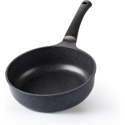  [아마존베스트]Cook N Home Nonstick Marble Coating 9.5/24cm Saute Fry Pan, Black